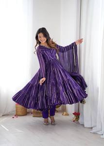 Launching New Design Trending Printed <b>Panelled</b> Gotta Patti Kurta with Pant& With Dupatta - Product Image 3