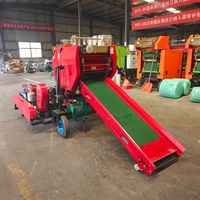 Machine à ensiler et à emballer les balles de foin, structure compacte, utilisation facile pour le conditionnement et l'emballage des balles de foin en ferme