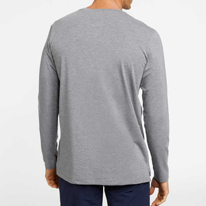 เสื้อยืดแขนสั้นผู้ชาย ผ้าฝ้าย 100% สวมใส่สบาย เหมาะสำหรับออกกำลังกาย เนื้อผ้านุ่ม ระบายอากาศได้ดี แห้งเร็ว มีโลโก้ด้านหน้า รับผลิตแบบ OEM ปี 2025 - Product Image 6