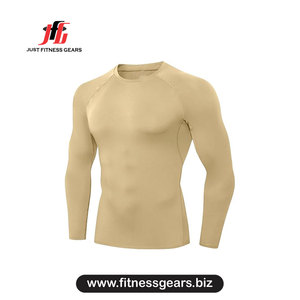 2026 Long Sleeve Rash Guard Full Sleeve Quick Dry Seamless Polyester <b>Compression</b> <b>Shirt</b> - Product Image 1