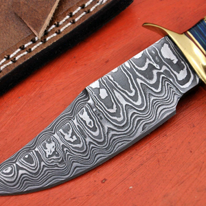 Couteau de chasse robuste à lame fixe, couteau de survie en plein air avec lame en acier inoxydable et poignée antidérapante pour le camping et la randonnée - Product Image 3
