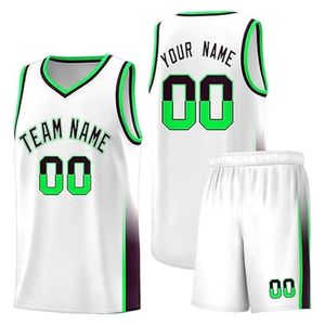 Maillot de basketball unisexe personnalisé avec broderie en twill, respirant, grande taille, léger, en maille, uniforme de basketball - Product Image 2