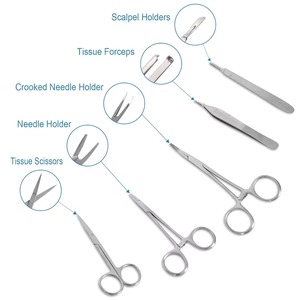 Steel <b>Suture</b> Practice <b>Kit</b> for Medical Vet Nursing Students-Surgical Stitches Training Instruments CE Certified 3-Year - Product Image 5