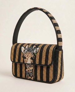 Bolso de jirafa con cuentas, bolso de hombro hecho a mano con cuentas, bolso con estampado animal, bolso inspirado en el safari, bolso de cuentas personalizado, diseño de animales africanos - Product Image 4