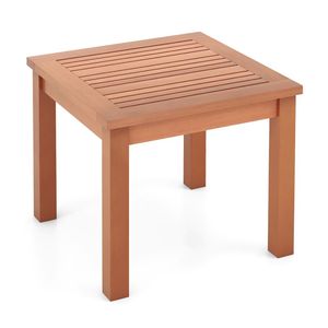 18-Inch <b>Square</b> End Outdoor Adirondack <b>Side</b> <b>Table</b> with Slatted Tabletop Durable and Stylish for Garden or Patio Use - Product Image 6