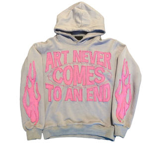 Sudadera con Capucha Unisex Oversize de Lana Ecológica Impermeable 360g de Corte Regular para Invierno - El Arte Nunca Acaba - Product Image 4