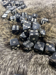 Dés de jeu faits à la main en corne de buffle écologique, polis naturellement, design moderne pour jeux de société et ensembles de casino, taille personnalisée, export - Product Image 3