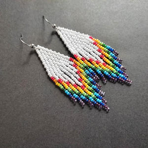 High Quality Glass Beads Earring with Different Ethnic Indian Design Bead Butterfly Earrings for Women <b>Fashion</b> Gift - Product Image 2