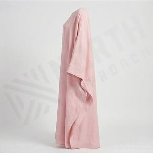 2025 OEM Kimono Outwear Abaya High Stretch Soft Thicker Polyester Fabric Muslim Women V Neck Long Sleeve Party Ramadan Wedding - Product Image 3