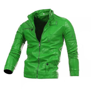 Chaqueta de cuero de oveja auténtica de primera calidad para hombre, chaqueta de cuero para motocicleta, color marrón, chaqueta de cuero para hombre en venta - Product Image 6