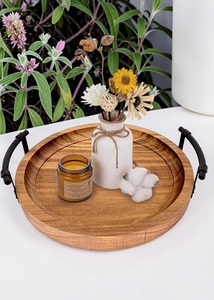 Plateau de service en bois fait main, durable et facile à nettoyer, pour hôtels, restaurants, cafés, cuisines domestiques, vente en gros - Product Image 6