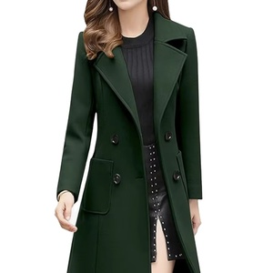 Abrigo de Lana con Cuello de Solapa y Doble Botonadura para Mujer, Elegante, Directo de Fábrica en Bangladesh, Nueva Llegada, Servicio OEM con Logotipo Personalizado - Product Image 1