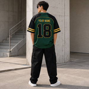 เสื้อฟุตบอลสั่งทำพิเศษ แขนสั้น ผ้าตาข่าย เสื้อกีฬา ชุดทีม พิมพ์หมายเลข ขายส่ง - Product Image 4
