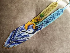 Ensemble de bijoux bohèmes pour femmes TOP HIGH, collier en perles de verre épaisses, style bohème, pour l'été, la plage, les mariages - Product Image 3