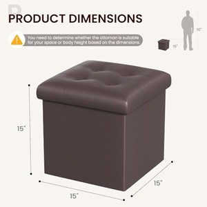 Walnut Wood Upholstered Storage Ottoman <b>Stool</b> Wholesale | Handcrafted <b>Step</b> Seat - Product Image 3