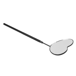 Miroir de maquillage quotidien professionnel mural en acier inoxydable plaqué or, non grossissant, à 360°, simple face, pour extensions de cils - Product Image 6