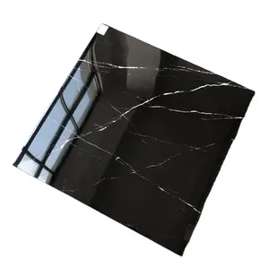 Baldosa de losa grande supernegra lisa, 60x60 cm, China, Shanxi, losas de granito negro puro, marquesina negra, gran oferta