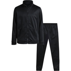 Survêtement athlétique respirant pour homme, veste et pantalon personnalisés avec logo, vêtements de sport anti-humidité pour l'entraînement physique - Product Image 1