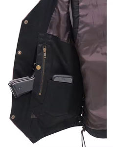 Chaleco de Motociclista para Hombre, Estilo Vintage, de Cuero Vacuno, Transpirable, de Alta Calidad, Hecho a Medida, Nuevo Estilo - Product Image 2