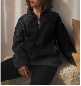 Stonewashed Oversized Pullover Women Thick Fleece <b>Long</b> Sleeve Plus Size Customizable <b>Sweatshirt</b> - Product Image 6