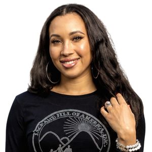 Women's <b>Black</b> Navy <b>Long</b> Sleeve Crewneck <b>Shirt</b> with Silver 1938 Embroidery Graphic Emblem Fitted Casual Sorority Fashion Tee - Product Image 3
