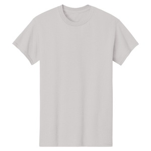Color Ice <b>Grey</b> Hot Seller High Quality 100% Cotton O-Neck <b>T</b>-<b>Shirt</b> Knitted Men's Oversized Solid Customizable - Product Image 1