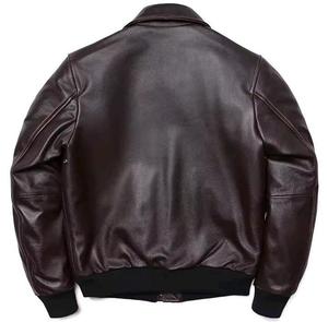 2026 High Quality Comfortable Wholesale New Fashion Design Men's Vintage Racing Long Sleeve <b>Sheepskin</b> <b>Jacket</b> Double Sided - Product Image 2