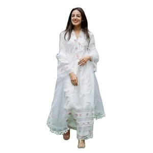 Ligero elegante traje indio tradicional bodas al aire libre damas de honor Simple largo hermoso aspecto liso precio al por mayor - Product Image 1