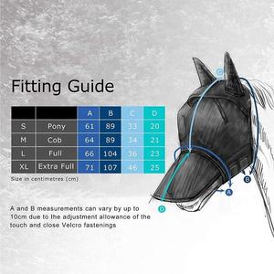 Masque anti-mouches pour chevaux de qualité supérieure, réglable, en maille respirante douce, protection des oreilles, durable, personnalisable, fournitures d'entretien pour chevaux - Product Image 6