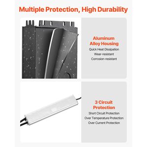 300W 12V DC LED Driver impermeabile IP67 alimentatore industriale trasformatore a bassa tensione - Product Image 4