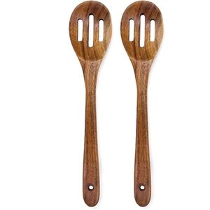 Cuchara de Madera Premium para Curry y Arroz, Ecológica, de Madera Maciza, con Mango Largo, para Cocinar, Mezclar y Remover Sopas - Product Image 5