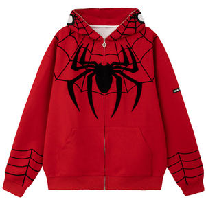 Sudadera con Capucha y Cremallera Personalizada con Estampado Vintage para Hombre, Tejida, Cortavientos, 100% Poliéster, Corte Regular, Informal, Sublimación - Product Image 3