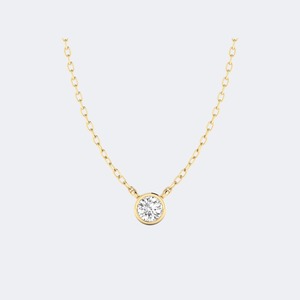 Collier de luxe en argent sterling 925 avec diamant de laboratoire taille brillant rond 0,20 CTW pour femme, couleur E F, clarté VS VVS - Product Image 1