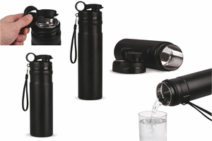 Bouteille isotherme personnalisée anti-fuite pour boissons chaudes et froides, idéale pour les voyages, la salle de sport, le bureau, les diplômes et Noël - Product Image 2