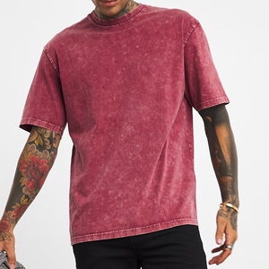 Camiseta de Hombre con Logotipo Personalizado Más Vendida, Camiseta de Cuello Redondo con Lavado Ácido, Camiseta Vintage para Hombre, Camiseta con Cuello Redondo - Product Image 6