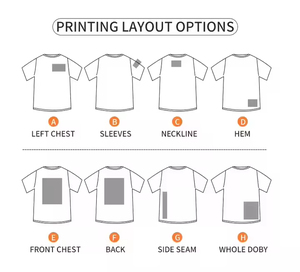 T-shirt décontracté personnalisé de haute qualité, style délavé à l'acide, à double manche, 100% coton, double couche, imprimé sérigraphié, noir et crème - Product Image 6
