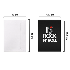 Carte de vœux 3D pop personnalisée sur le thème du rock pour Halloween, en origami fait main, amusante, avec impression numérique et enveloppe, vente en gros - Product Image 2