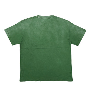 Nueva llegada: Camiseta de manga corta para hombre, color verde sólido, cuello redondo, corte regular, algodón jersey, estilo casual y precios bajos. - Product Image 2