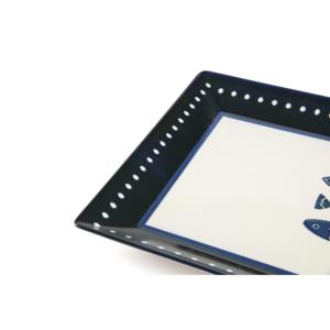Plato de servir de cerámica Excelsa, diseño Océano, 30x20 cm, multicolor, rectangular, para vajilla. - Product Image 2