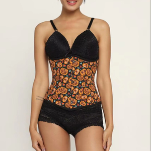 เสื้อครอเซ็ทวินเทจสำหรับผู้หญิง เซ็กซี่ กระชับสัดส่วน ระบายอากาศได้ดี ดีไซน์ทันสมัย ผ้าปักลาย สำหรับสาวพลัสไซส์ - Product Image 1