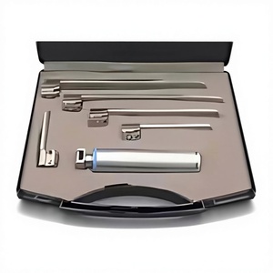 Set de Laringoscopio con Batería Recargable, Hojas Pediátricas de Acero Inoxidable, Certificado CE Clase II, Instrumento Profesional - Product Image 1