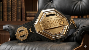 2025 Custom Design Championship Wrestling Belts Ronpex International RI-2605 Sialkot Pakistan 4mm Zinc <b>Plates</b> Leather Strap - Product Image 5