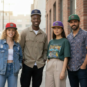 Casquettes streetwear structurées 6 panneaux, visière plate, plusieurs couleurs, logo brodé, casquette de baseball pour homme et femme - Product Image 6