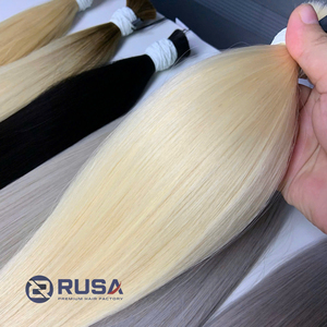 Extensiones de Cabello Humano Virgen Vietnamita Rusa a Granel, Doble Trama a Máquina, Súper Doble Trama, 100g, Puntas Completas, Todos los Colores, Personalizables - Product Image 5