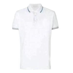 Meilleures ventes en gros OEM Polo décontracté pour hommes Teint uni à la mode à manches courtes Exportation de haute qualité Logo personnalisé - Product Image 5
