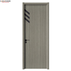Nouvelle conception 2026 – Porte moderne en PVC/WPC, finition bois, étanche, pour salle de bain, hôtel, appartement, atelier – Vente en gros - Product Image 2
