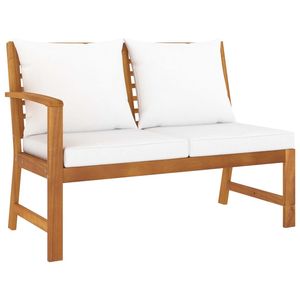 Grande étagère en bois d'acacia massif couleur crème, 100% polyester, pour ensembles de jardin - Product Image 6