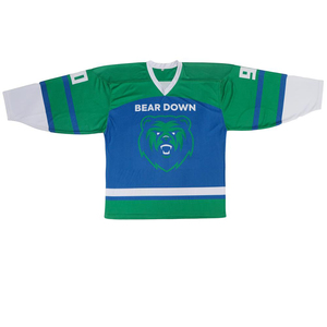 Uniformes de hockey sobre hielo de poliéster de alta calidad personalizados, jersey de hockey sobre hielo de nuevo diseño para hombres - Product Image 1