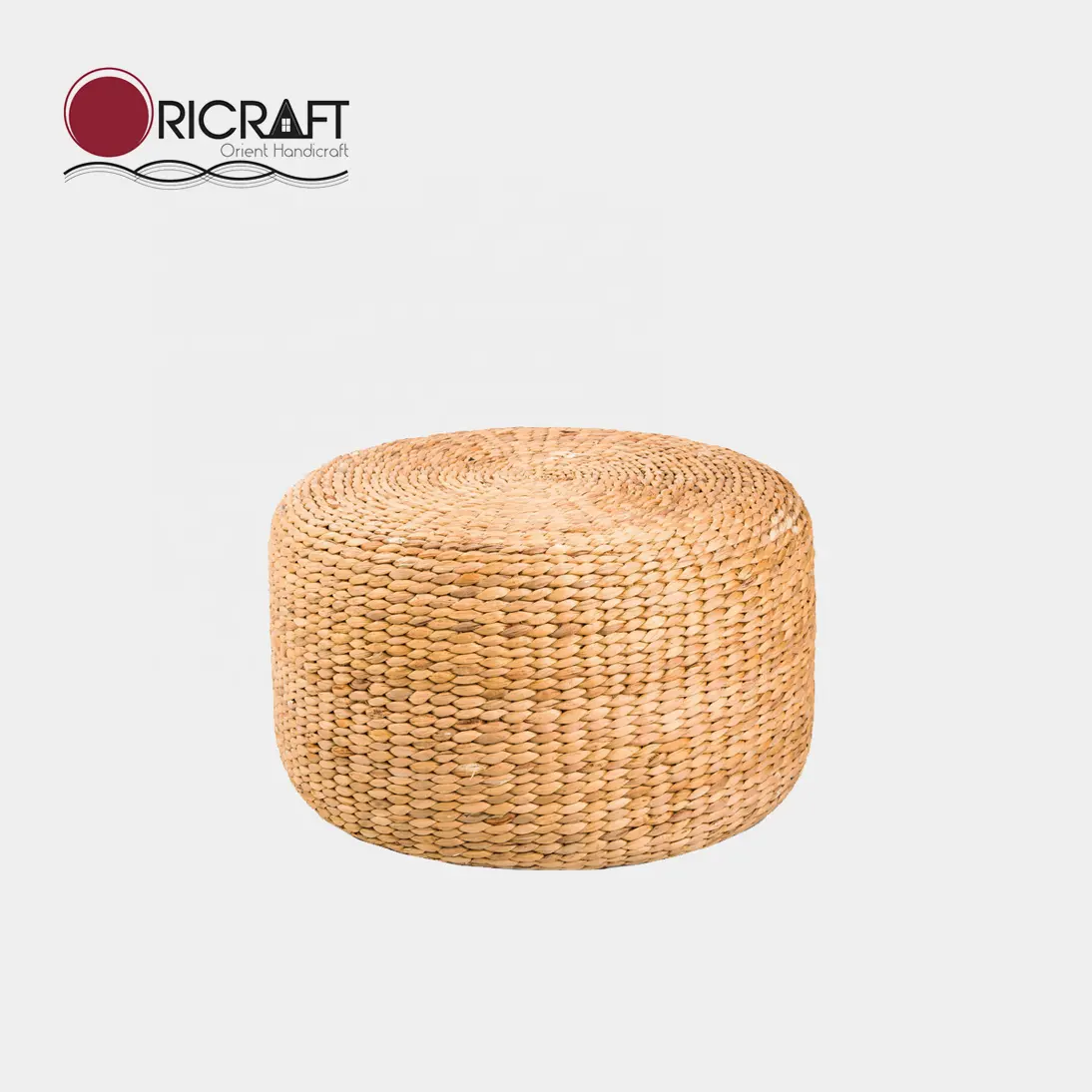 BAHAMAS The Best Choice Round Water-hyacinth Frame-less Ottoman Pouf Decorative For Living Room