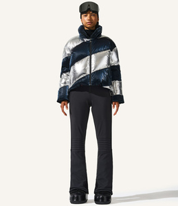 Chaqueta Acolchada de Contraste de Color para Mujer al por Mayor, Personalizable, Cortavientos, con Cierre de Cremallera y Bolsillos Laterales, Abrigo Premium para Mujer para Invierno - Product Image 1